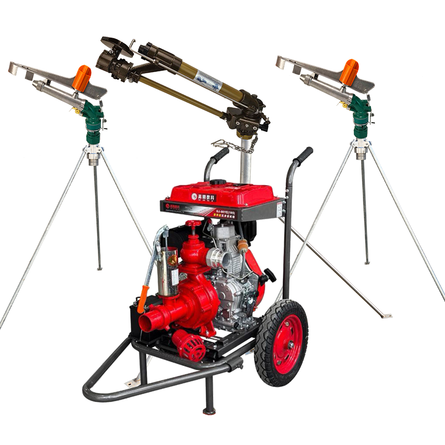 龙岩一体式灌溉机组 全套喷枪水带配齐 抗旱浇地神器